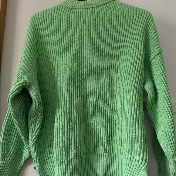 Aerie Women’s Green Oversized Lounge Sweater Size XS - Picture 3 of 8